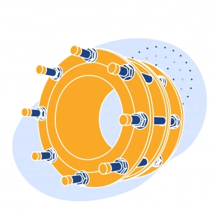 Демонтажная вставка чугунная Ду 250 мм