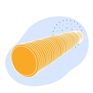 Дренажная керамическая труба 300х27 мм