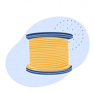 Канат грузоподъемный без покрытия ГОСТ 7668-80 23.5 мм