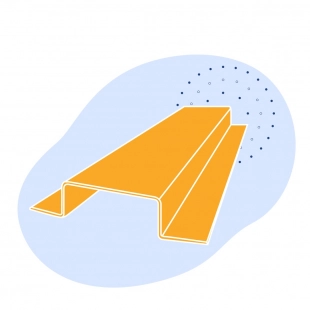 Корытный профиль стальной 50х60х32х2 мм Ст3кп ГОСТ 8283-93