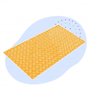 Лист нержавеющий рифленый Дуэт 5х1250х2500 мм 08Х18Н10