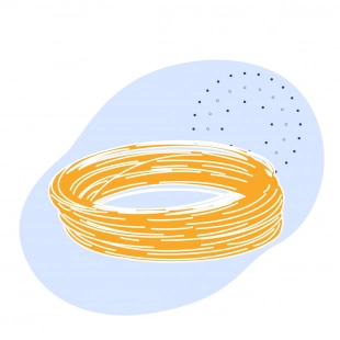 Канат одинарной свивки оцинкованный (С) 9.2 мм ГОСТ 3062-80
