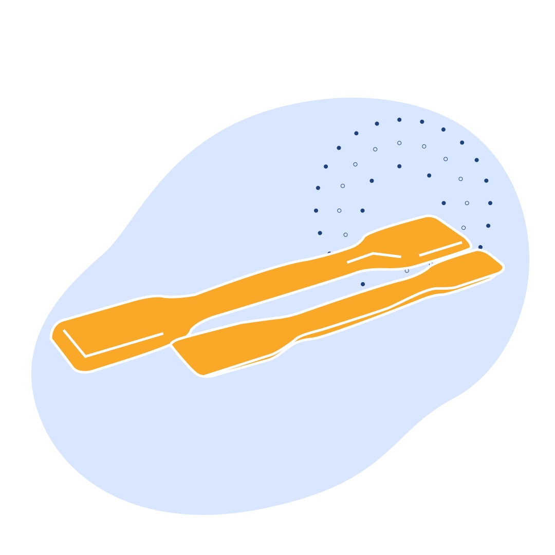 Шпатель двусторонний фарфоровый № 1 120 мл