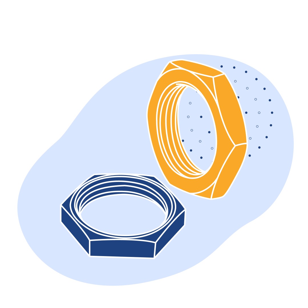 Гайка шестигранная для фланцевых изделий 20ХН3А М27 ОСТ 26-2038-96