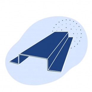 Корытный профиль стальной 50х60х32х2 мм Ст3кп ГОСТ 8283-93