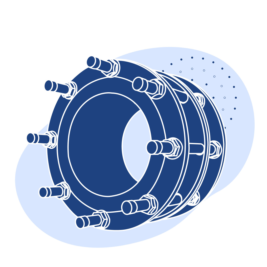 Демонтажная вставка чугунная Ду 100 мм