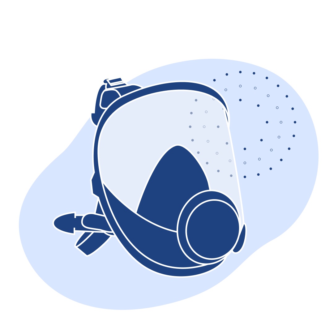 Маска полная 6800 респиратор