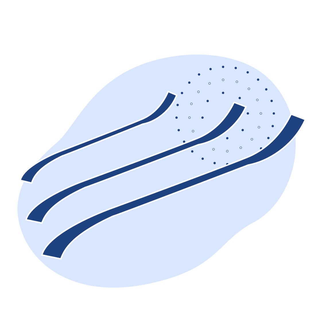 Шпатель металлический с изогнутыми концами 150х11 мм