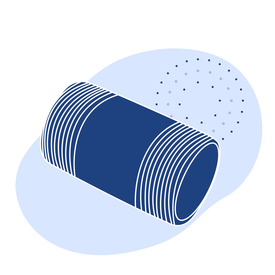 Сгон нержавеющий Ду 50 мм AISI 304